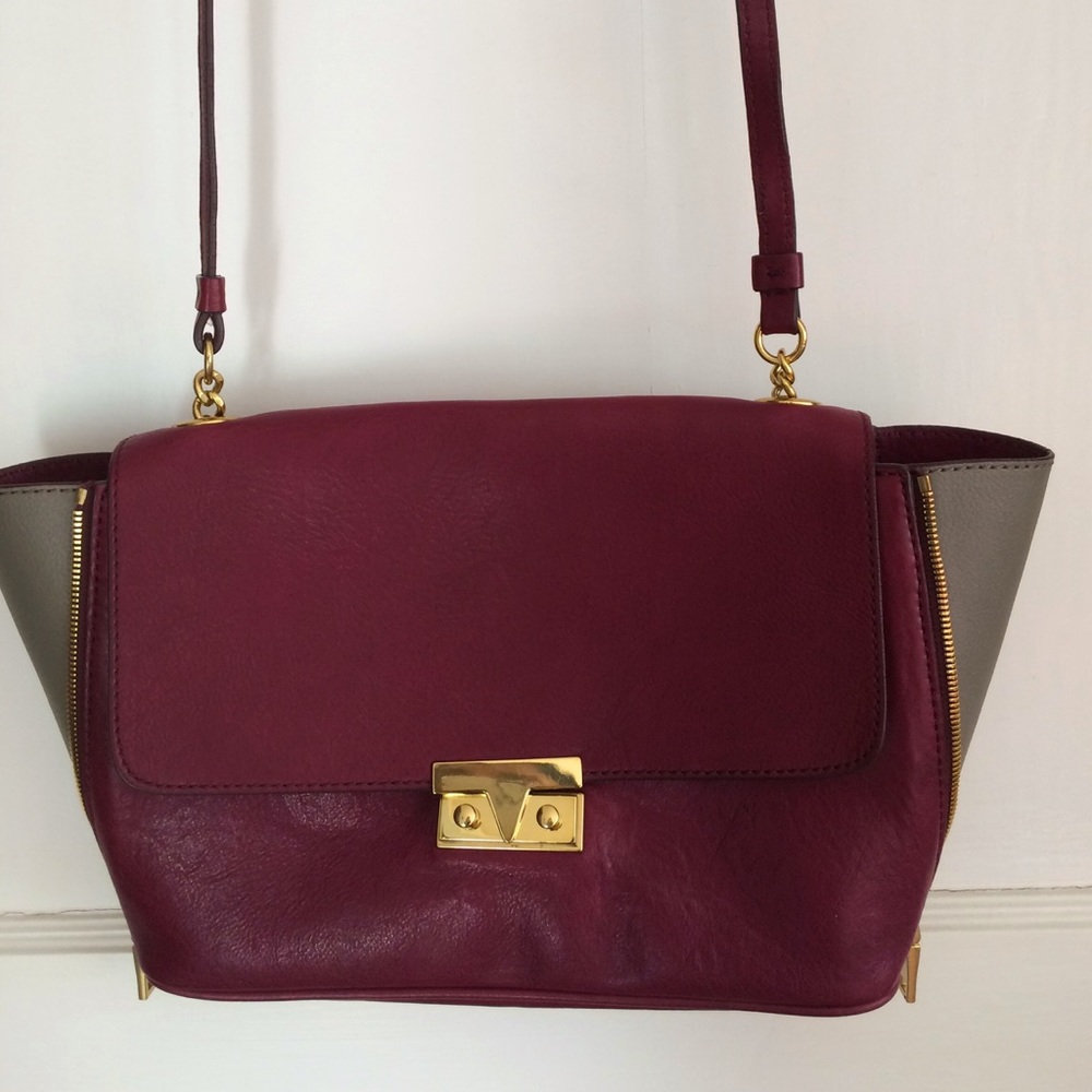 J. Crew Goodwin crossbody burgundy maroon bag